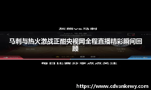 马刺与热火激战正酣央视网全程直播精彩瞬间回顾